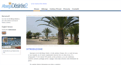 Desktop Screenshot of albergodesiree2.com